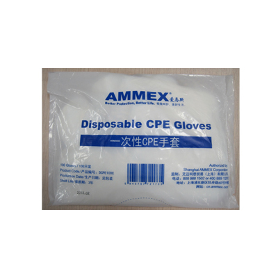 Ammex愛馬斯 一次性CPE手套