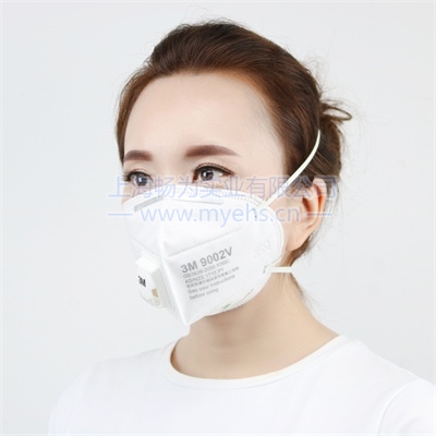 产品名称：3M 9001V/9002V/9003V 折叠式带阀防颗粒物口罩防尘防雾霾口罩