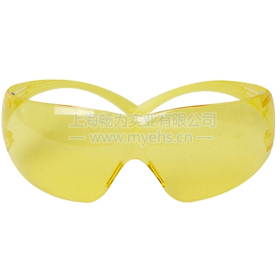 3M SF203AF SecureFit 超貼合防塵防沖擊安全防護(hù)眼鏡(黃色鏡片)